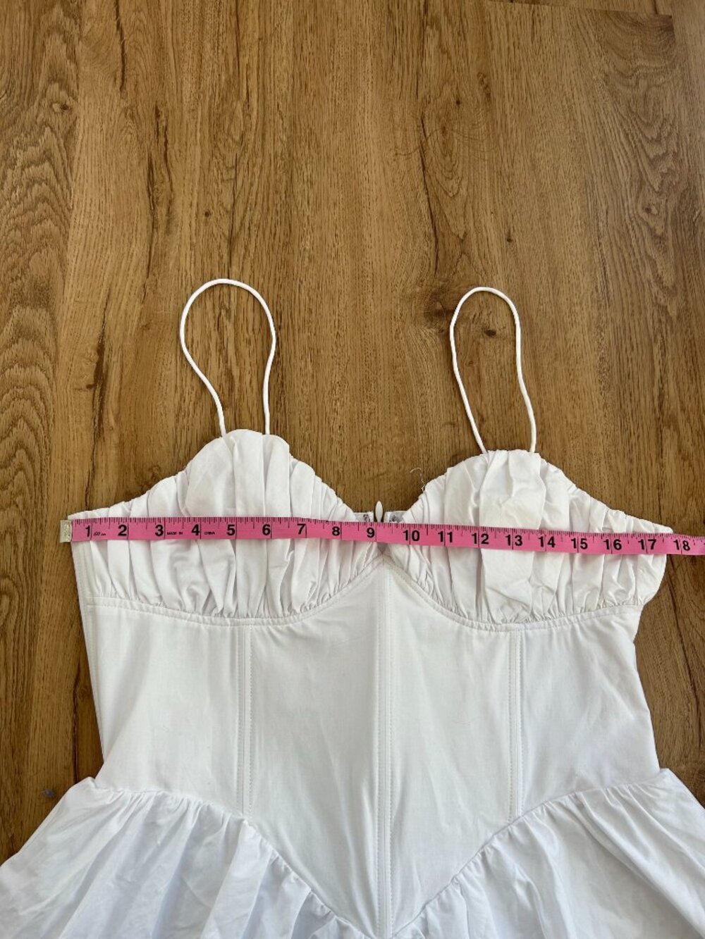 Good American White Poplin Mini Dress NWT Large Fit & Flare Bridal Summer - Picture 12 of 13